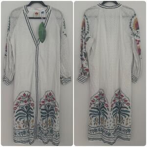 Farm Rio Eyelet Floral Coverup